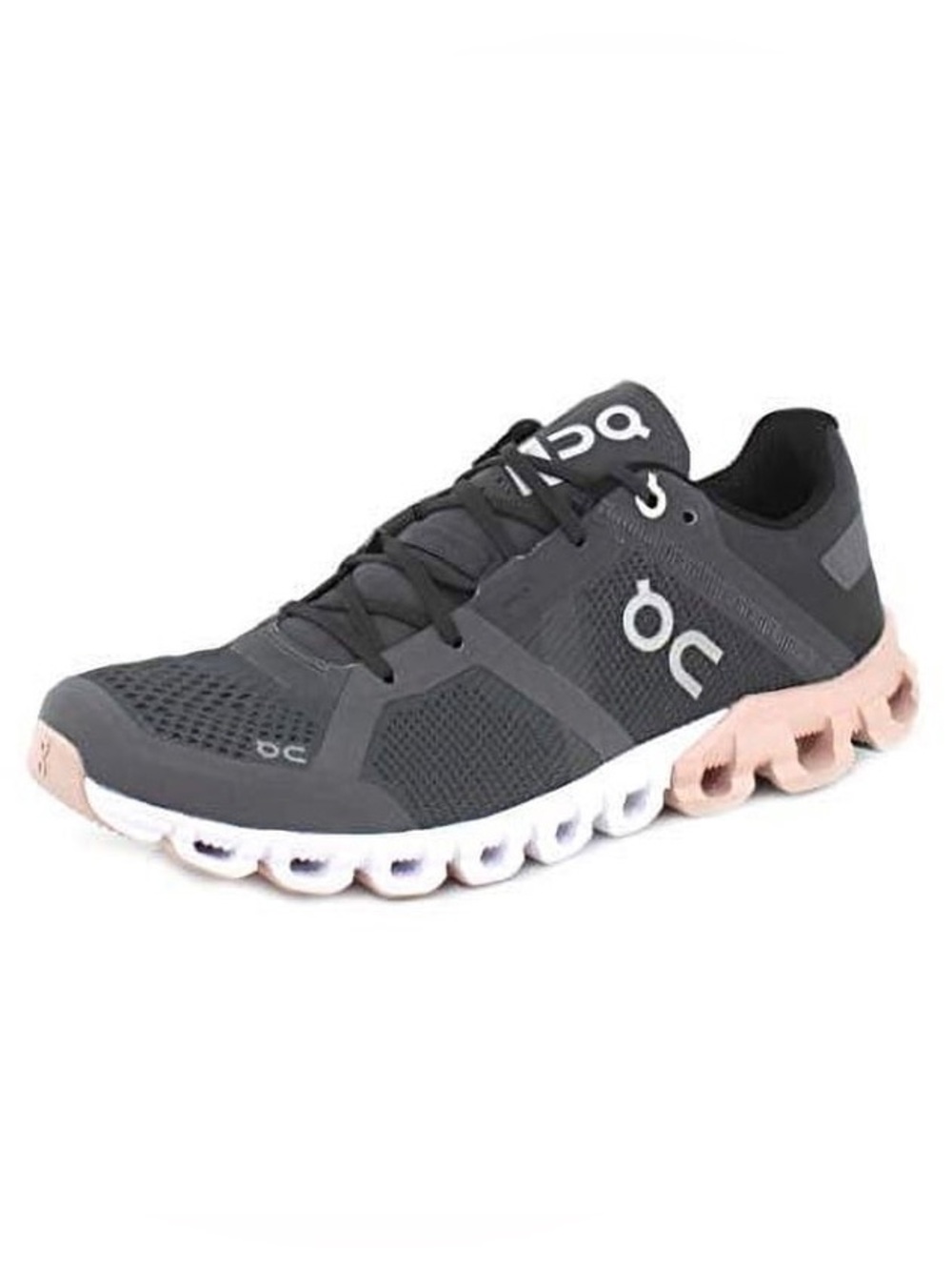 On Running Women's Gray & Pink Cloud Running Shoe